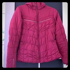Prana red puffy jacket